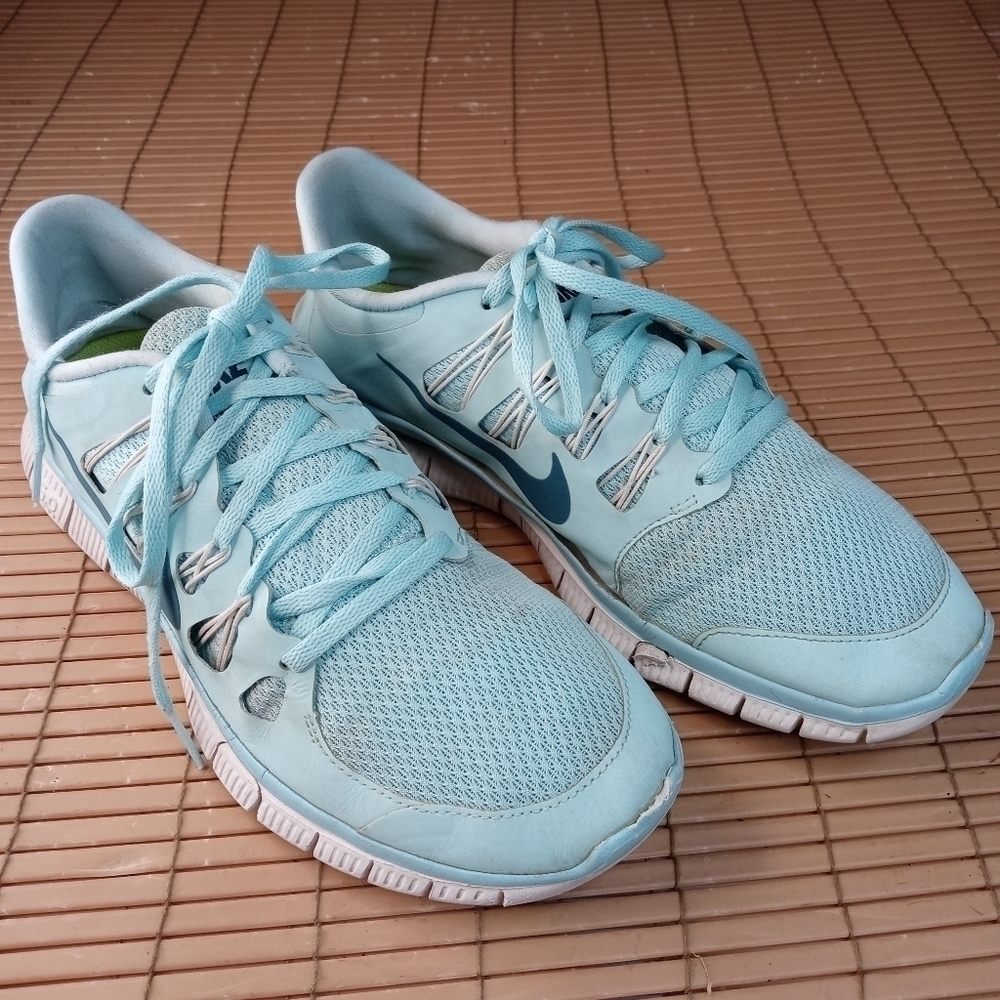 Nike Free 5.0+ Women's Size US 6.5 Running Shoes Sneakers Turquoise 580591-431 .